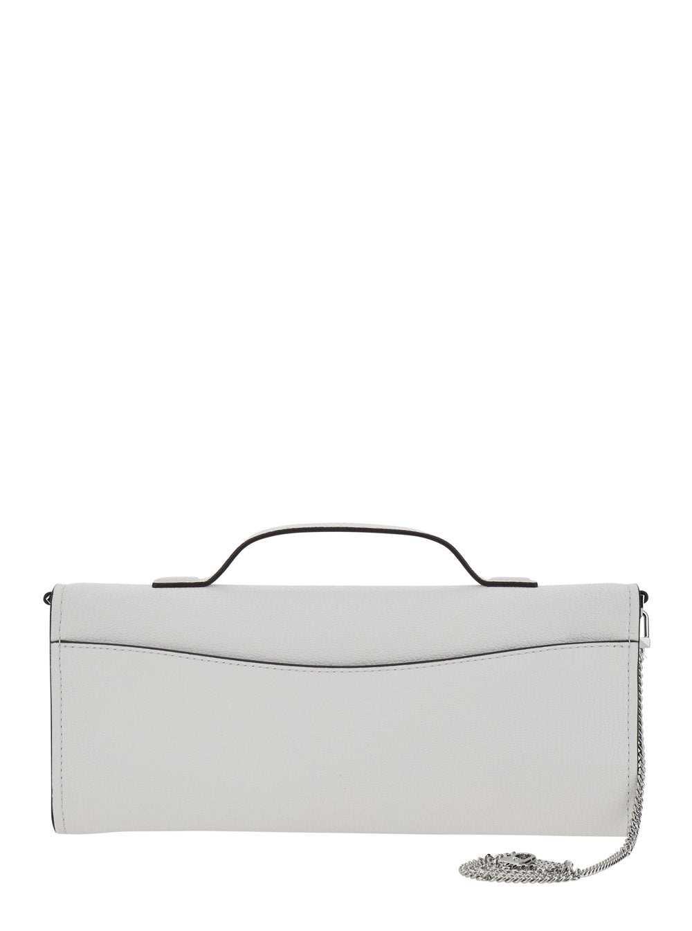 Handbag Md Ew Th Clutch with leather logo detail White Women Cow Hand Bags