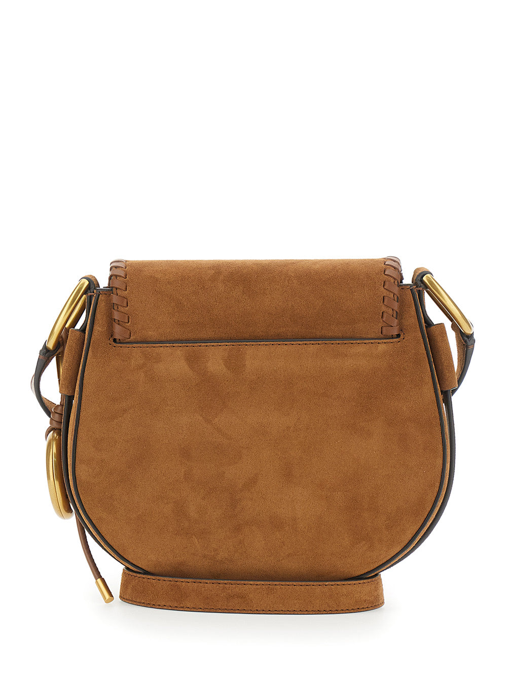 Josie Brown Crossbody Bag with Adjustable and Removable Shoulder Strap Logo Plaque on the Front in Suede Woman Calf