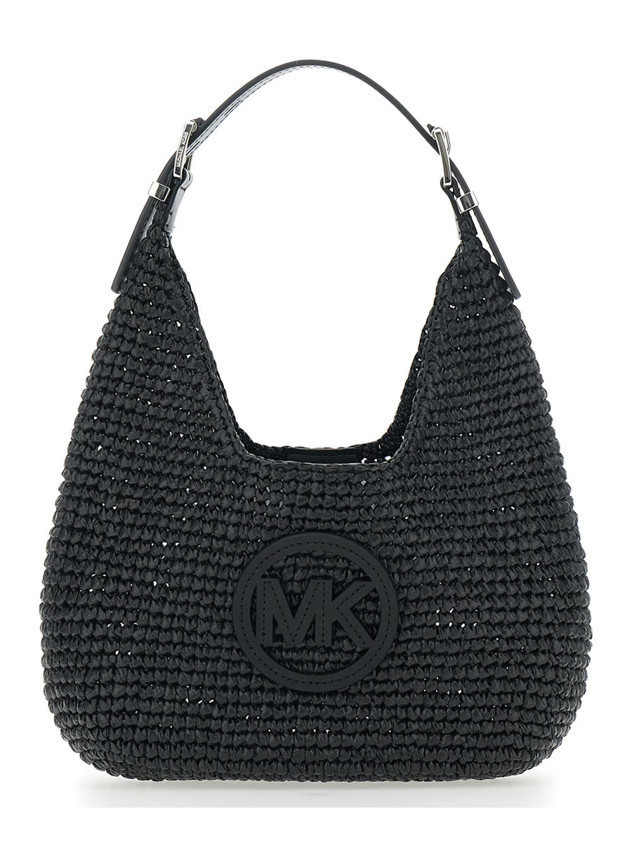 Small Shoulder Bag Nolita Black Raffia Polypropylene