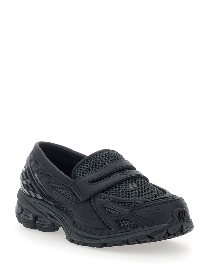 LIFESTYLE Black Leather/textile Sneaker