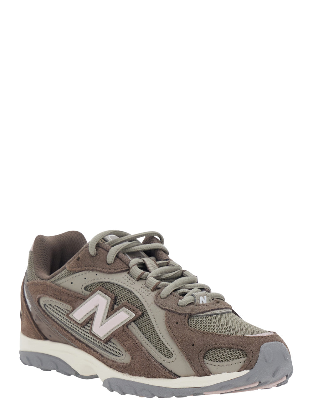 Mens Brown 204L Sneakers with Suede Upper and Rubber Sole Suede/textile