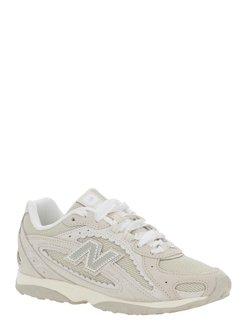 204L White Suede/textile Sneaker