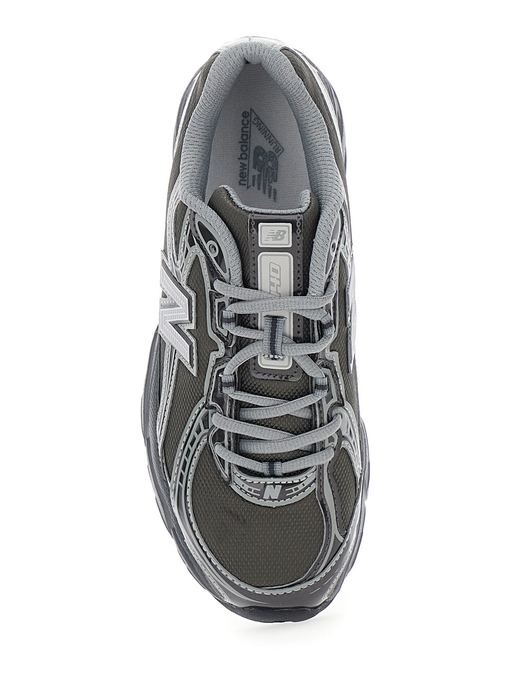 Grey Sneakers with Metallic Details and logo patch on the side in tech fabric for men Synthetic/mesh
