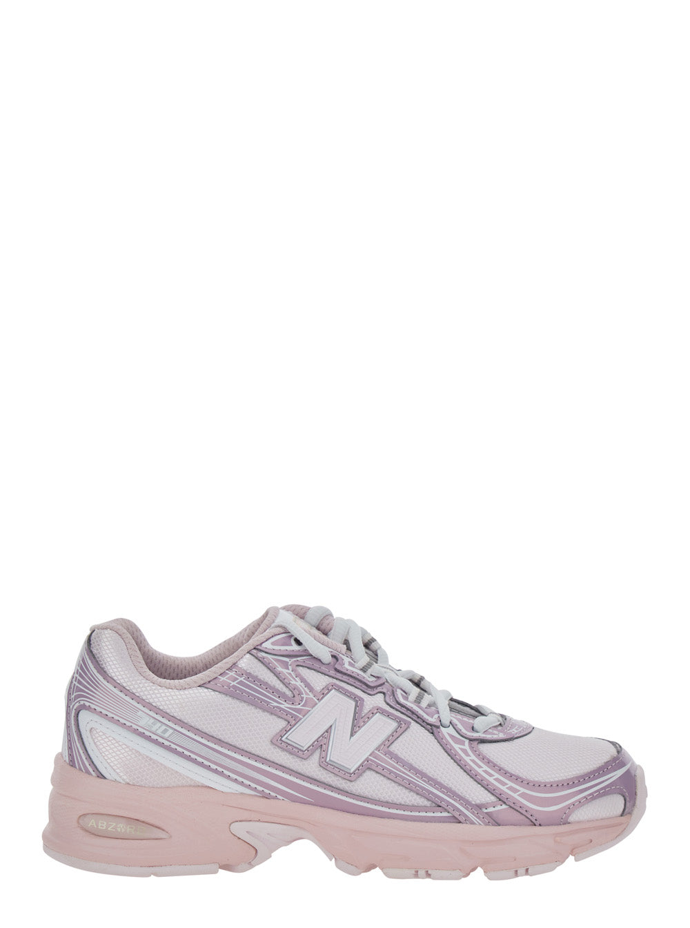 Pink Sneakers 740 With Contrast Details Synthetic For Girls