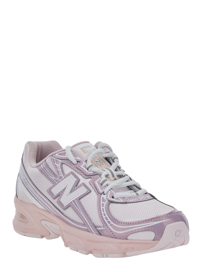 Pink Sneakers 740 With Contrast Details Synthetic For Girls