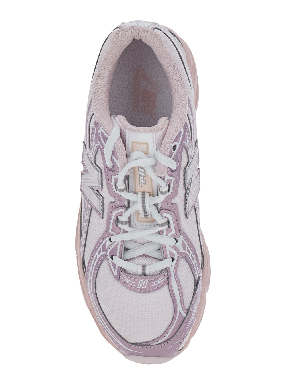 Pink Sneakers 740 With Contrast Details Synthetic For Girls