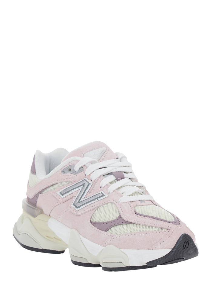 Pink Sneakers 9060 lifestyle with Leather Upper and Sporty Design for Women Leather/textile