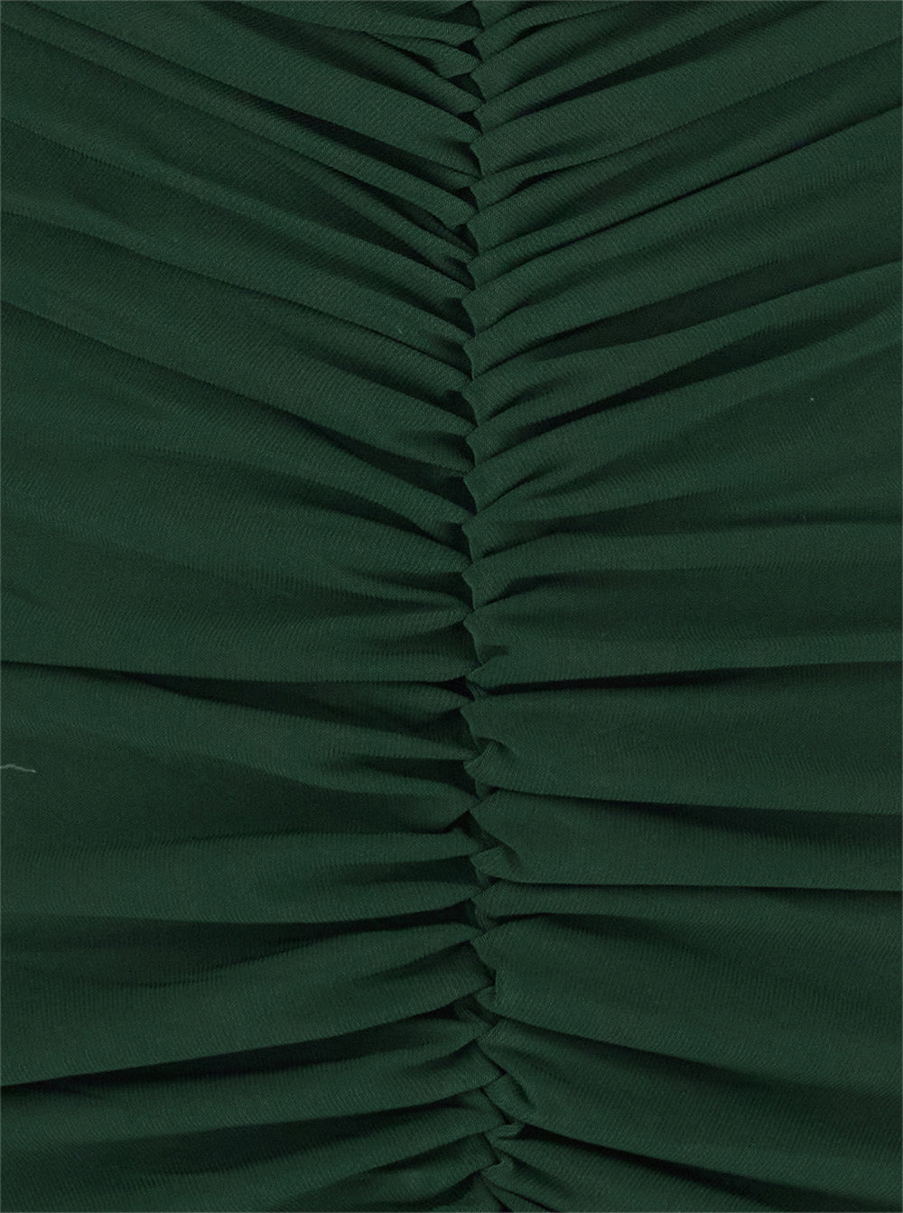 Long Dress KK4253PLD43869 with V-Neck and Flared Skirt in Green Tech Fabric for Women Polyamide Elastane