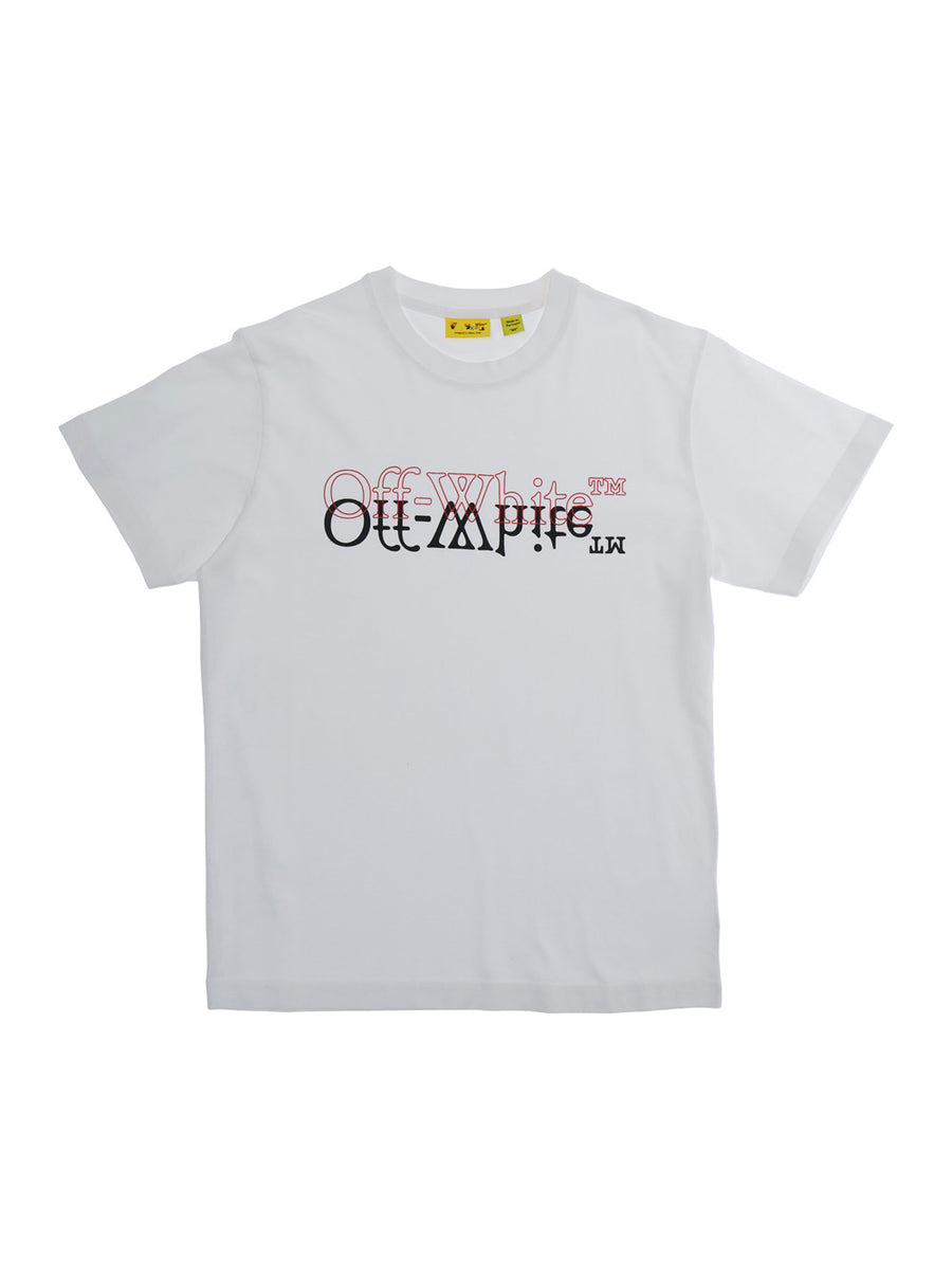 Kids T-Shirt With Logo, White Cotton T-shirts