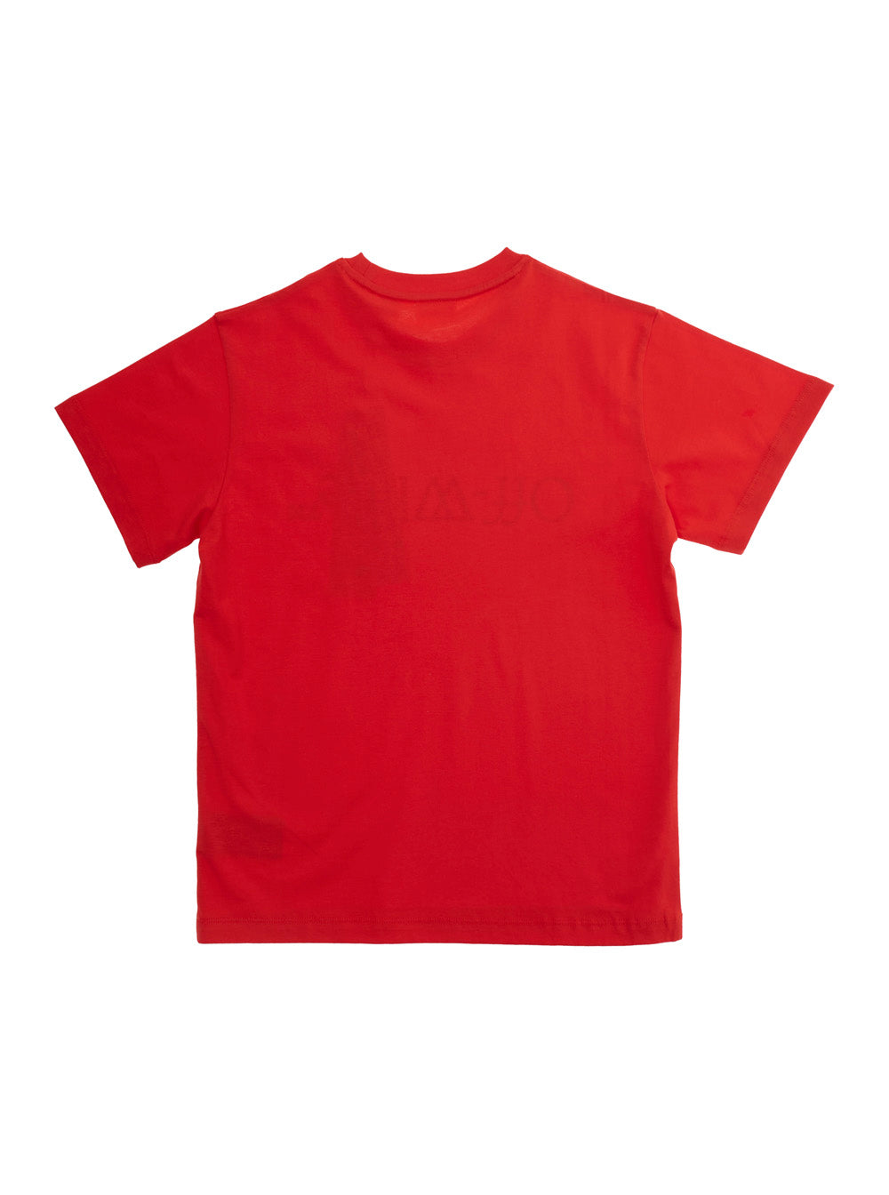 Red T-Shirt With Logo On The Front Cotton For Kids Tshirts And Polo Shirts