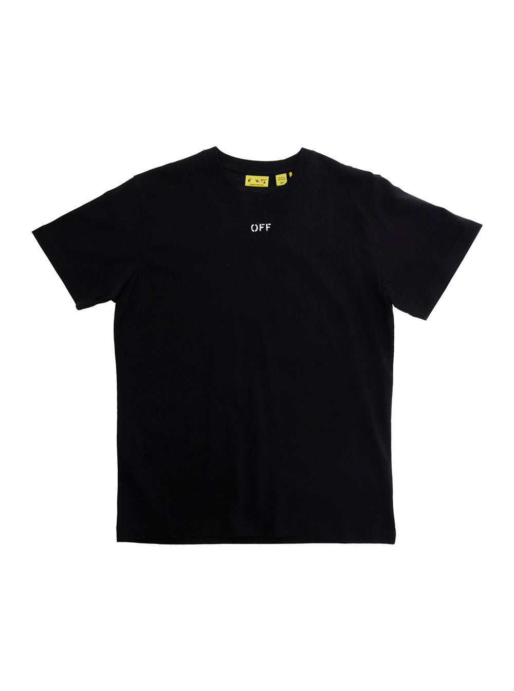 Black T-Shirt ARROW PAINT TEE S-S with Printed Logo on the Front in Cotton Tshirts And Polo Shirts