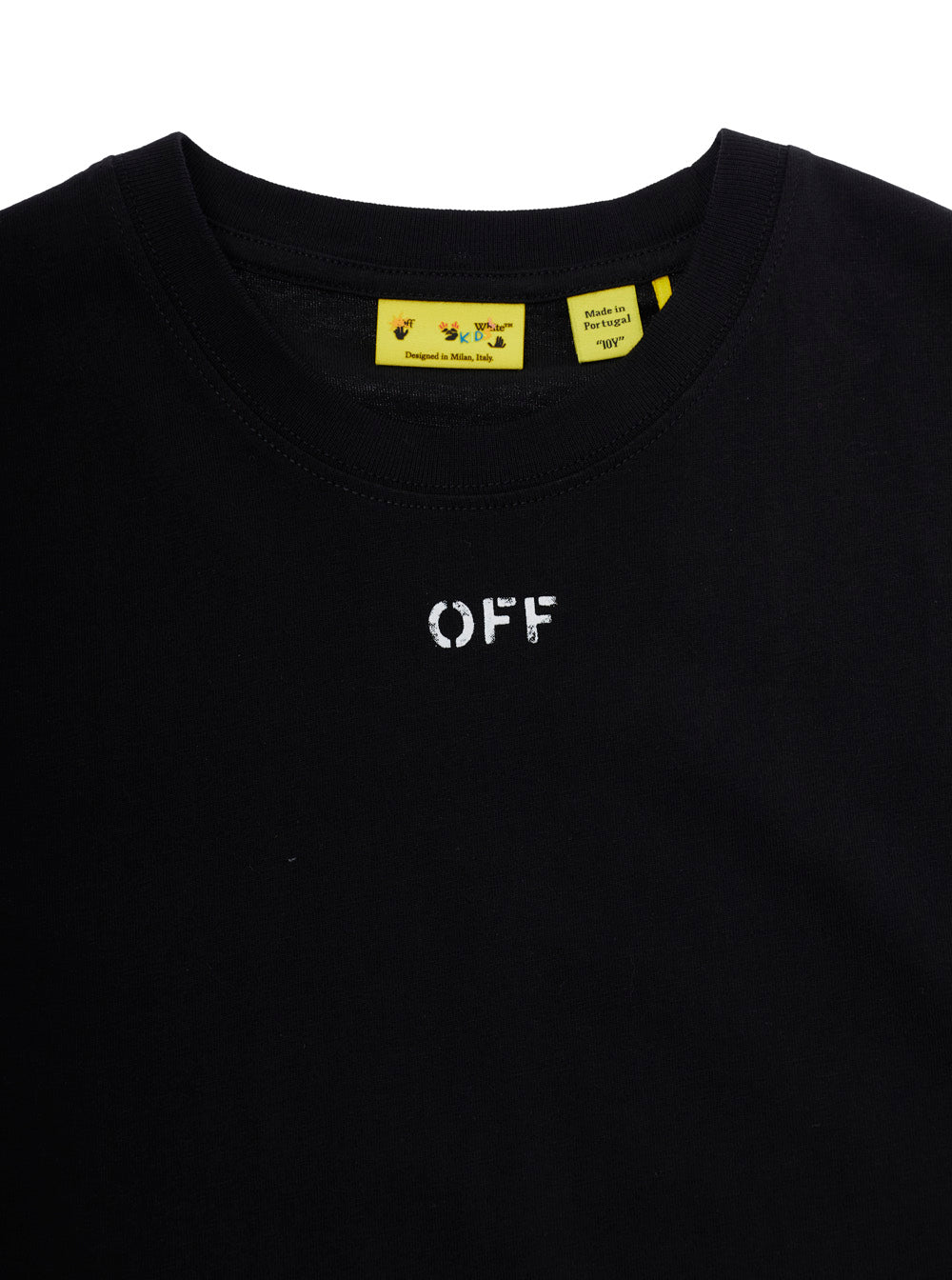 Black T-Shirt ARROW PAINT TEE S-S with Printed Logo on the Front in Cotton Tshirts And Polo Shirts