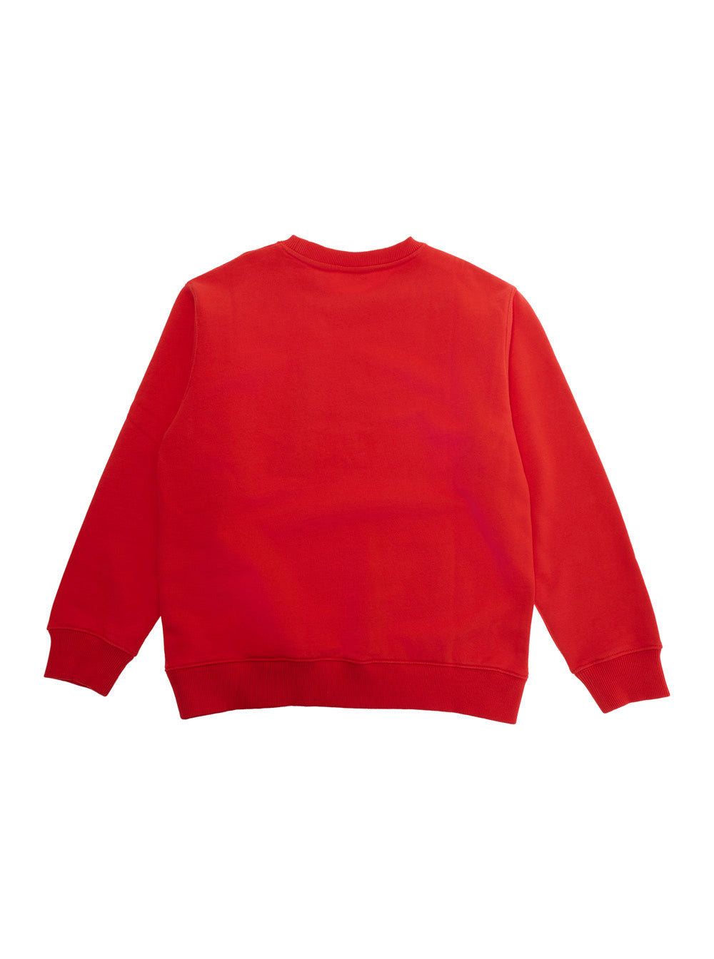 Red Sweatshirt BIG BOOKISH DOUBLE CREWNECK with Printed Logo on the Front in Cotton for Men Sweatshirts
