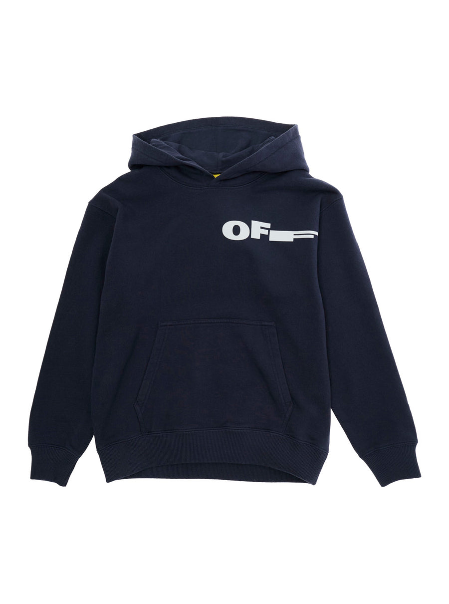 Hoodie Blue Cotton For Kids Hoods & Sweatshirts