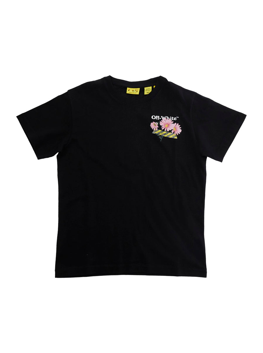 T-Shirt Daisy Tape Tee S-S Black Cotton T-shirts