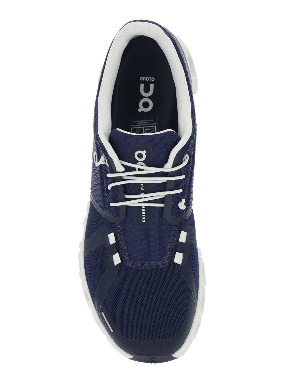 Sneaker Cloud 6 Blue Low Top with Mesh Inserts and Logo on the Side in Tech Fabric for Men Blu