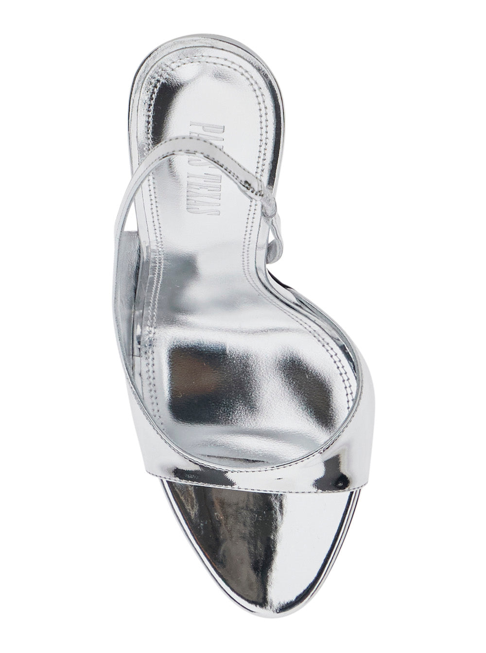 Lidia Slingback Metallic Leather Heels For Women