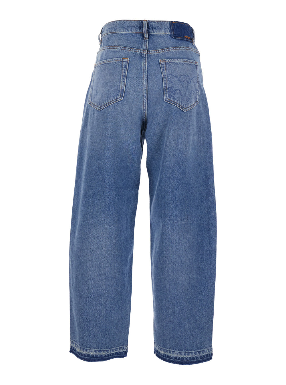 Jeans ESTELLE EGG Blue with Dirty Wash in Cotton and Lyocell for Women Blu