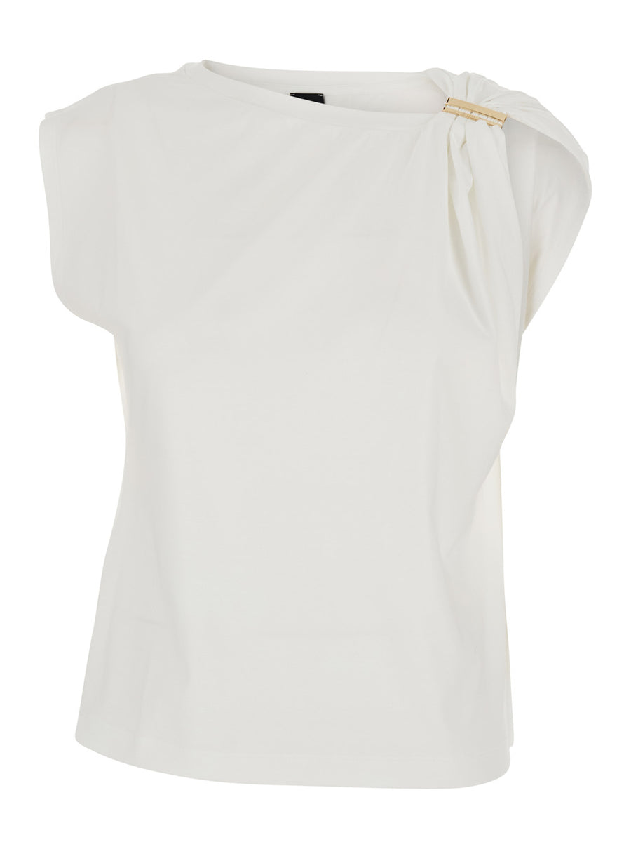 Dress Melody White Cotton Tops