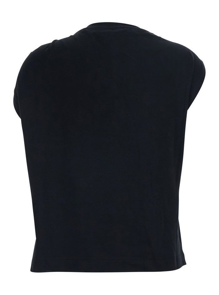 MELODY BLACK Sweater with Long Sleeves for Women Cotton Elastane Tops