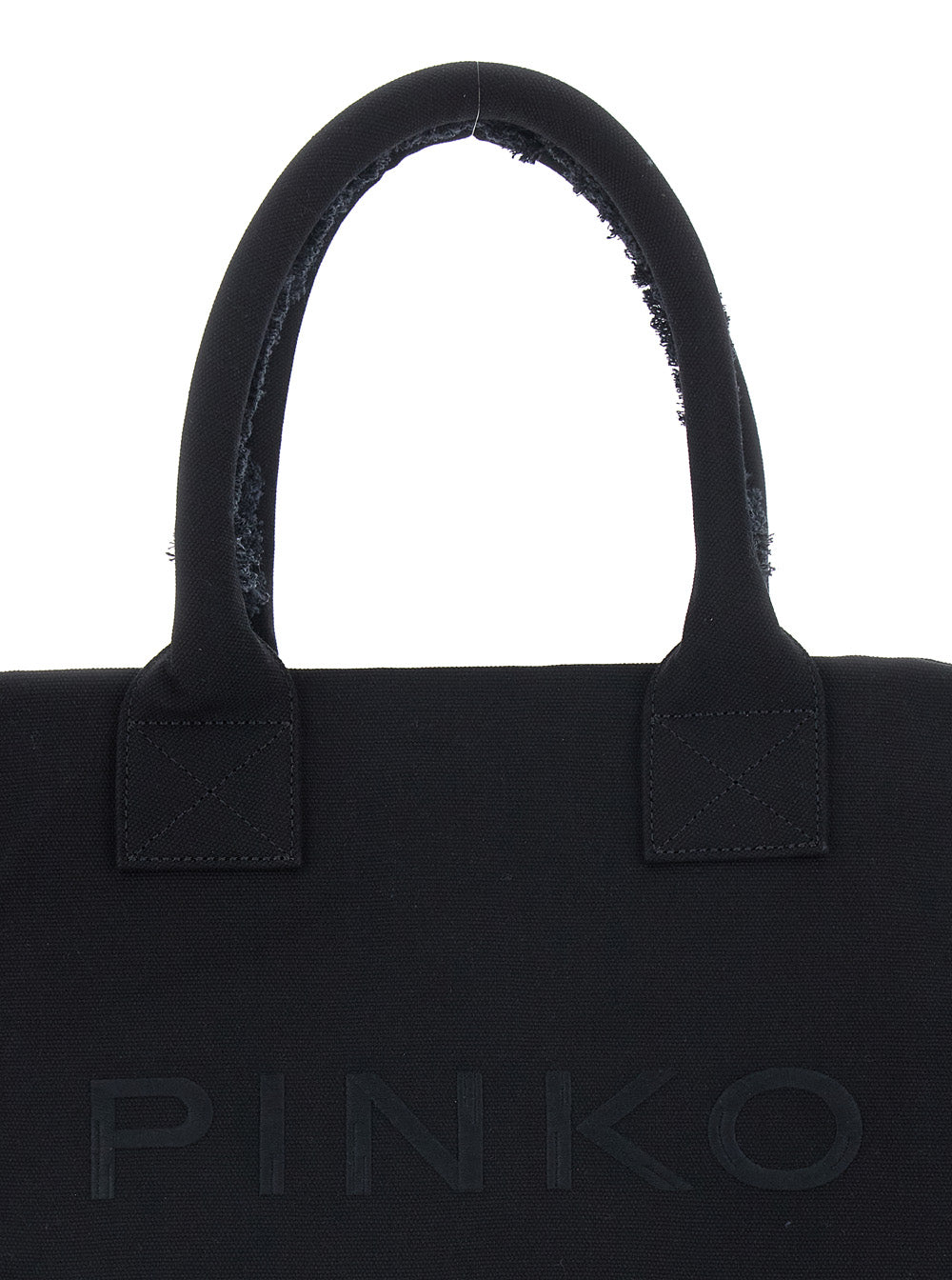 Beach Shopper Canvas - Black Cotton Tote Bag For Women