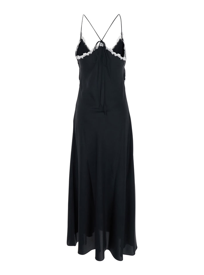 ALBINO DRESS FLUID TWILL Black Acetate