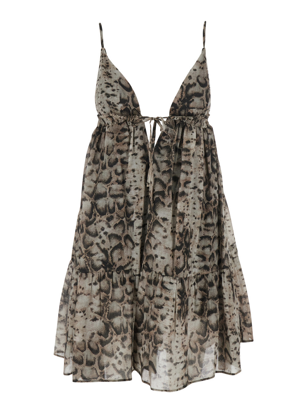 Dress Adrano Beige With Floral Print Cotton For Women