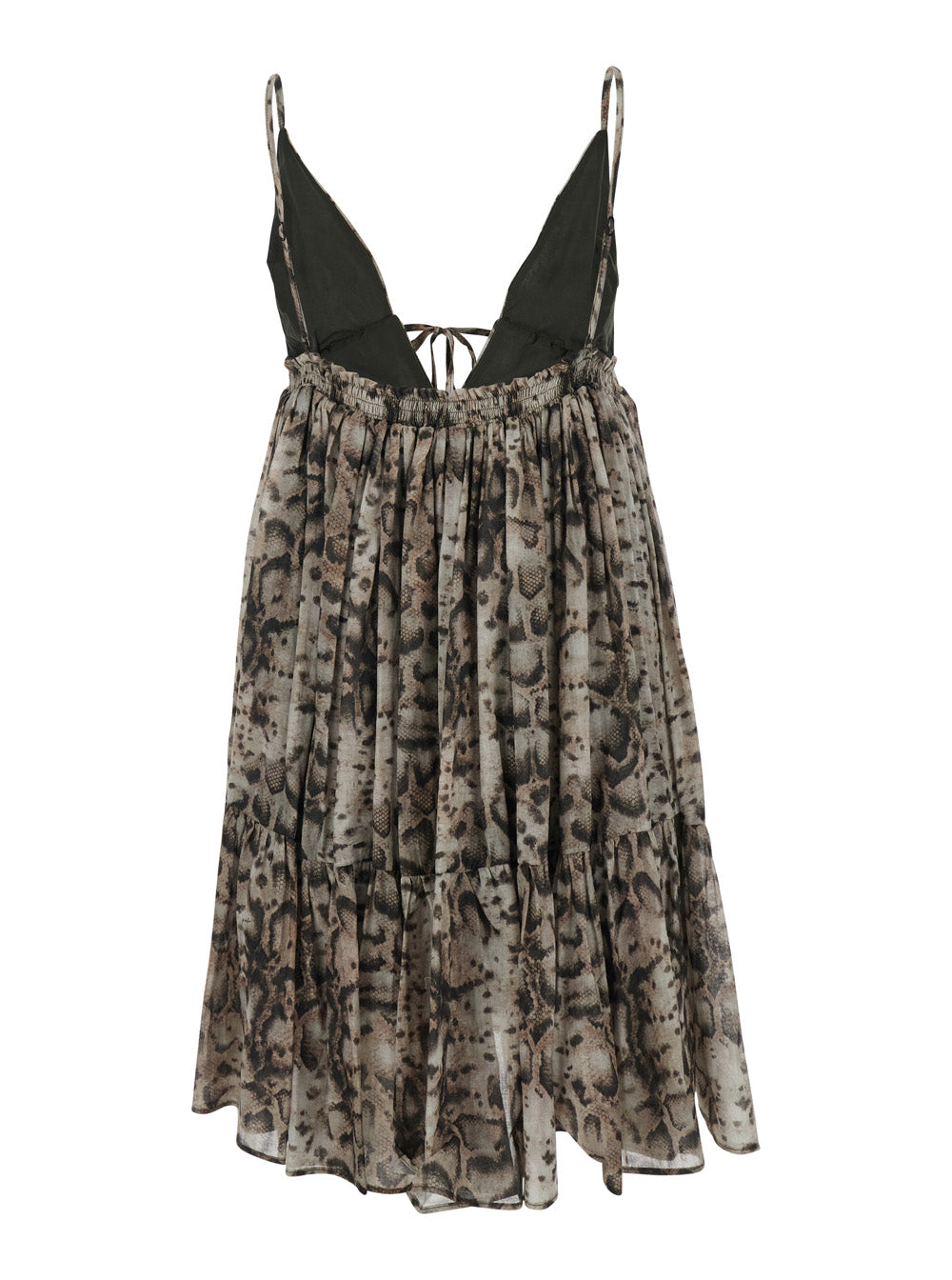 Dress Adrano Beige With Floral Print Cotton For Women