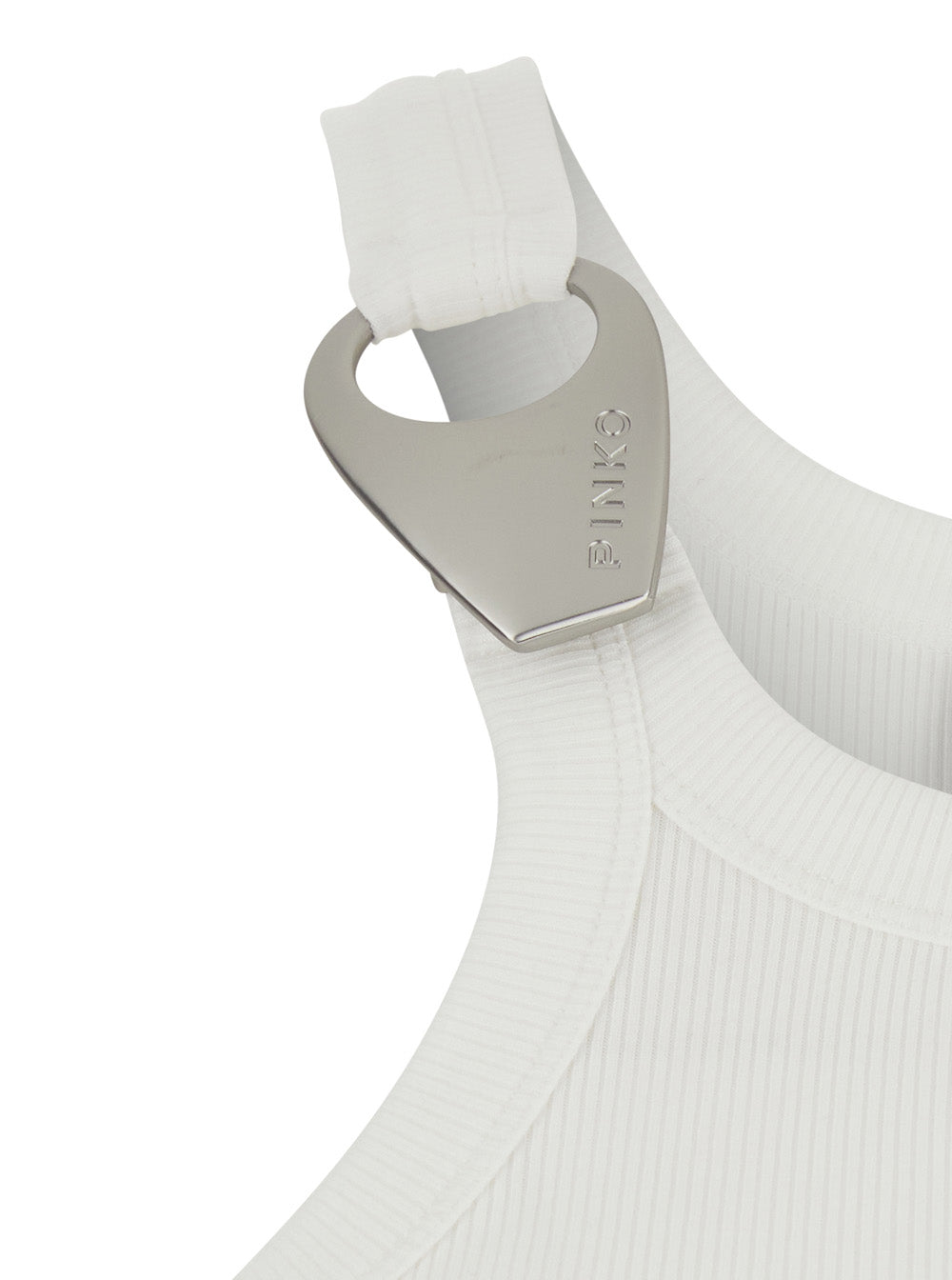 Cassis Tank Top With Ribbing In White Women Tops