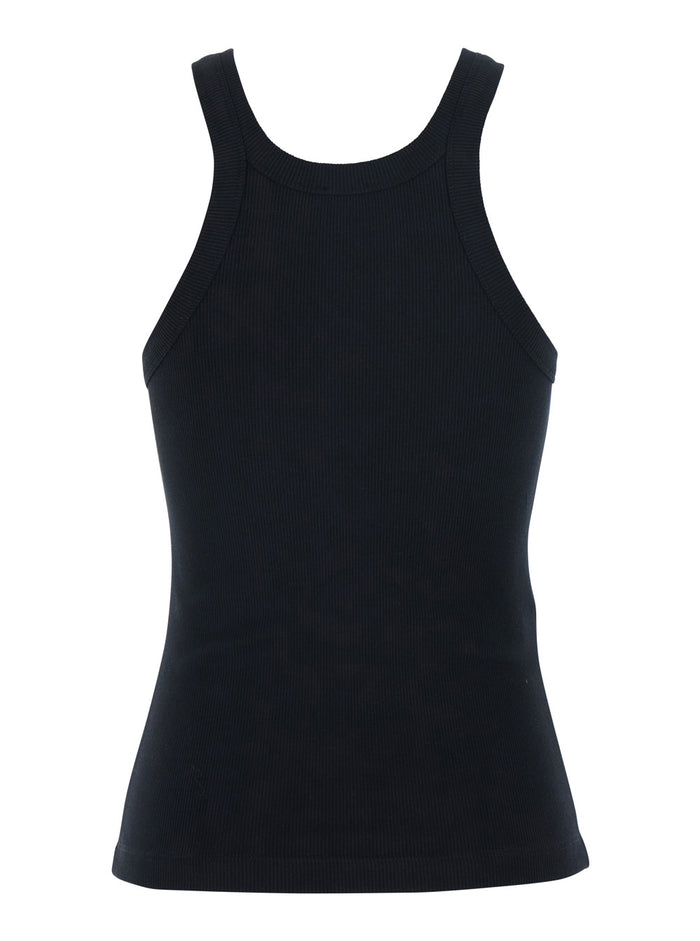 Cassis Canotta Costina Tank Design Black Cotton Women Tops
