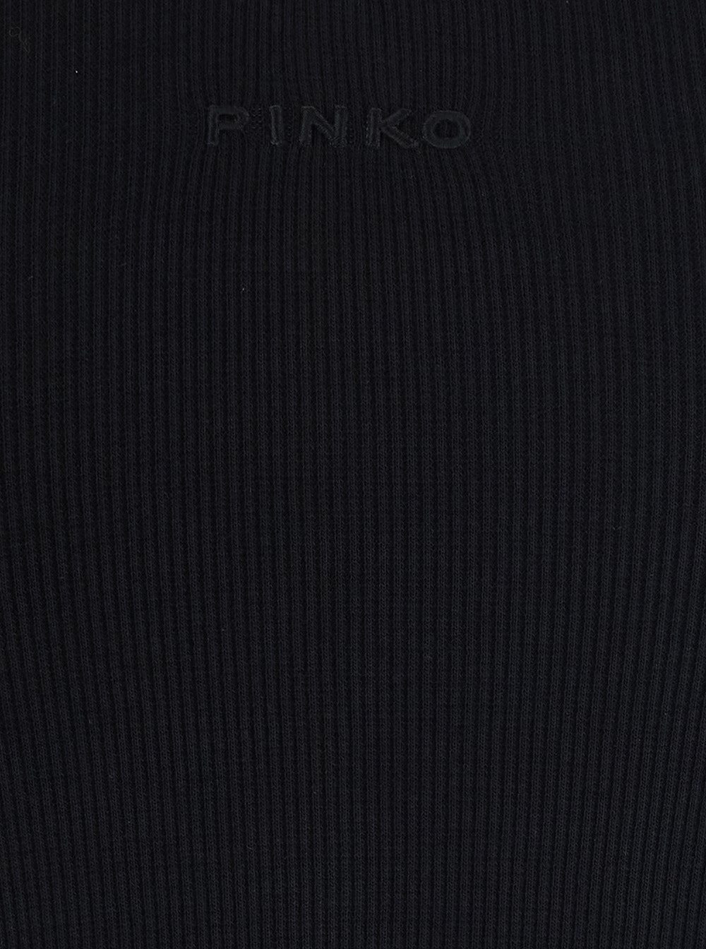 Black CURACAO Cotton Ribbed Tank Top for Women Tops