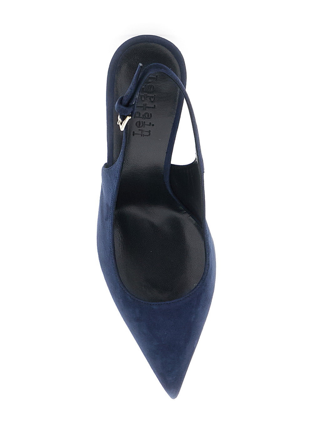 Pumps Blue With 90mm Heel Suede Blu Heels