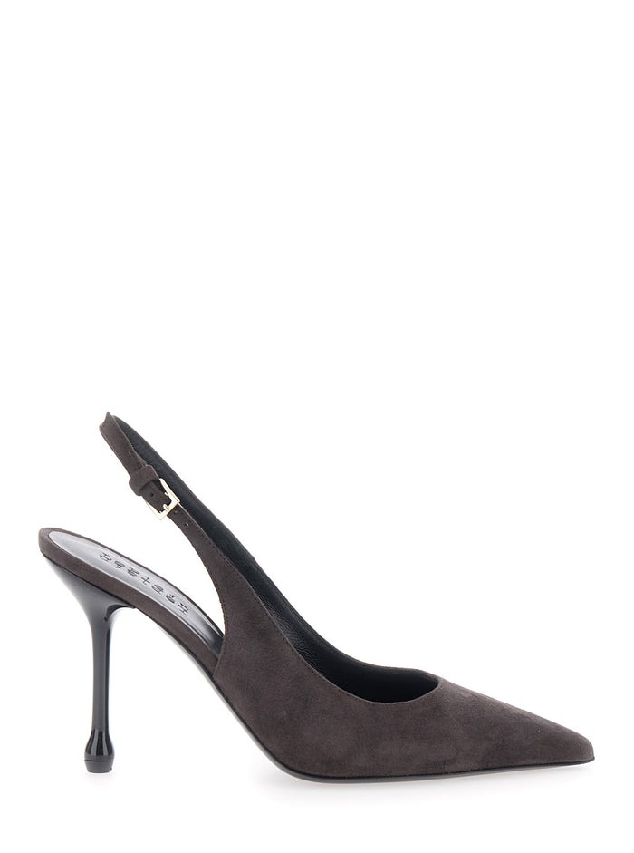 Pumps With 90mm Heel Brown Suede For Women Heels