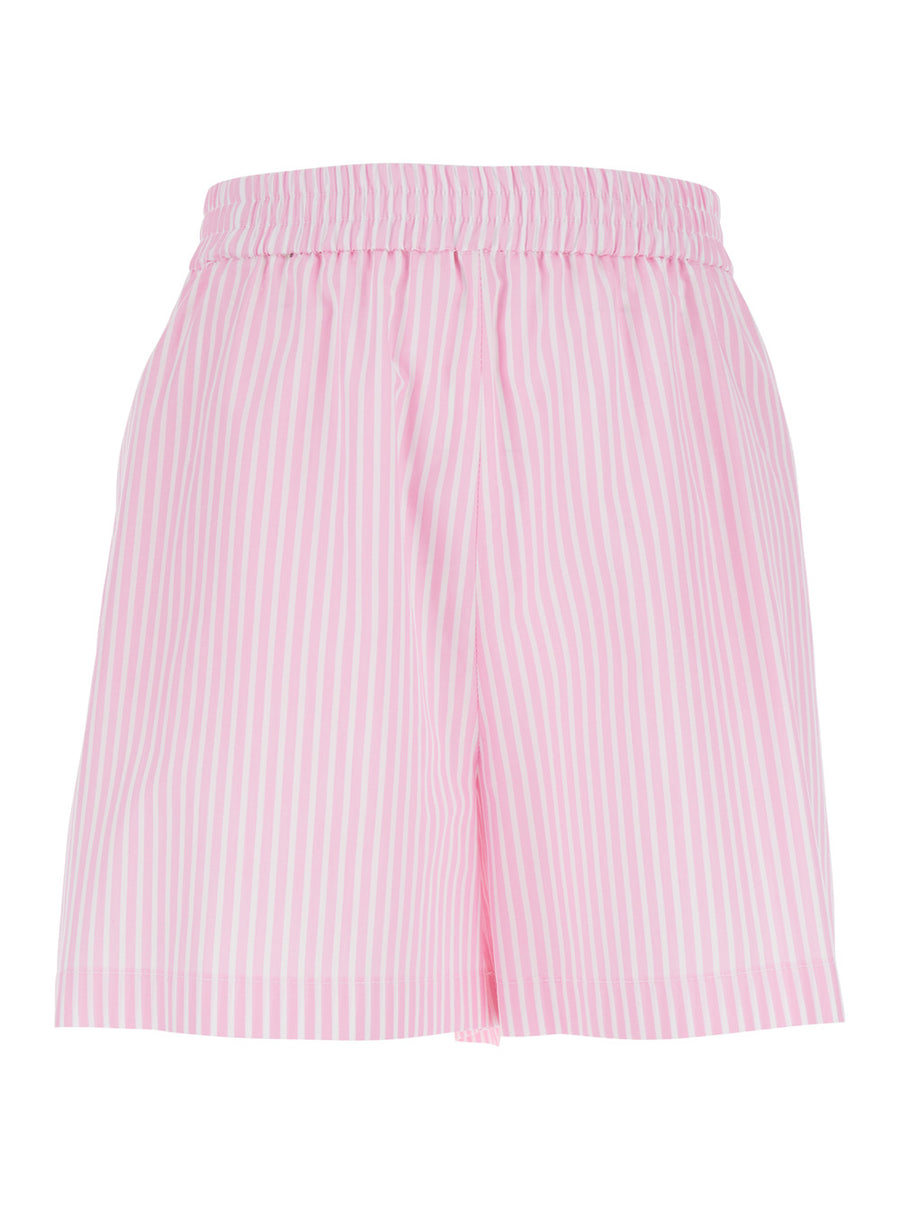 Shorts Striped Pink Fabric