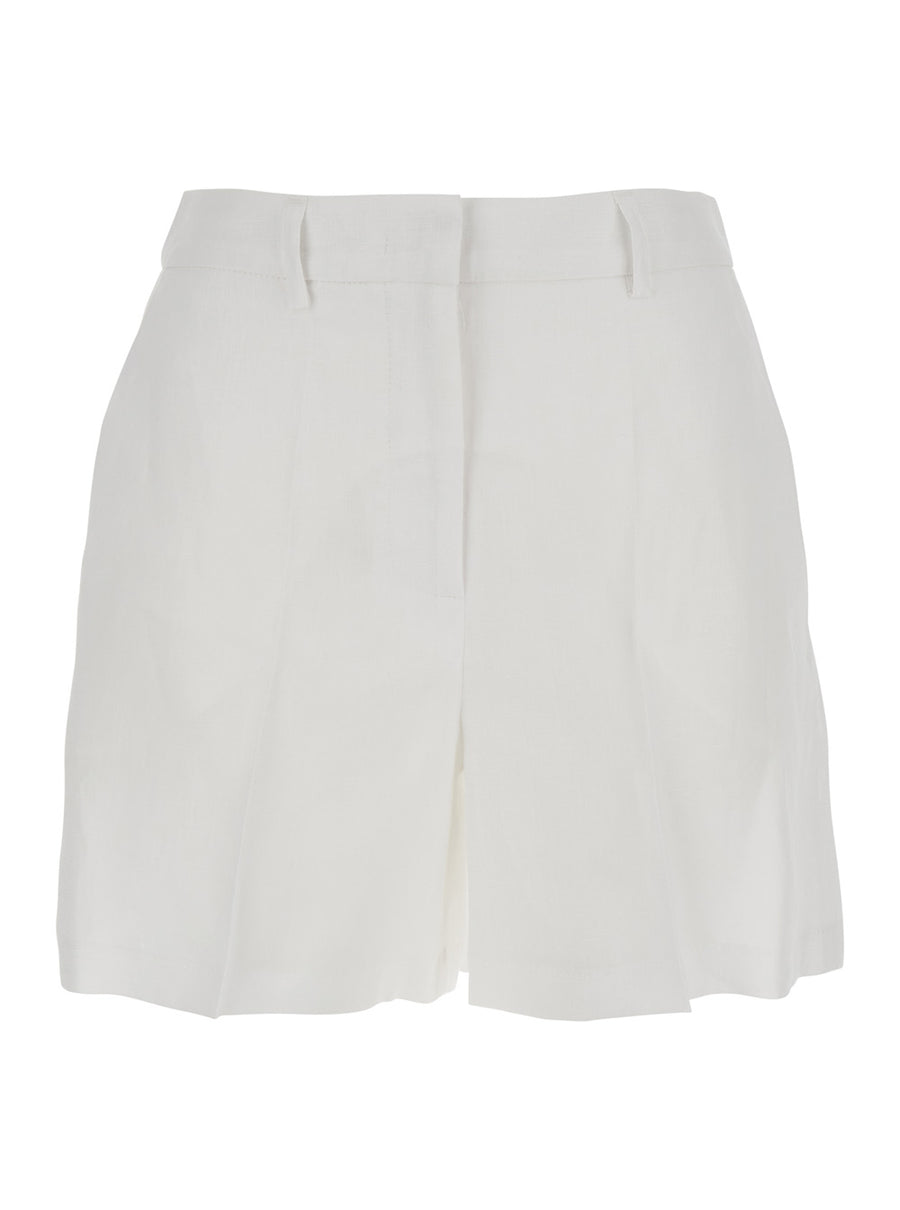 Shorts White Linen