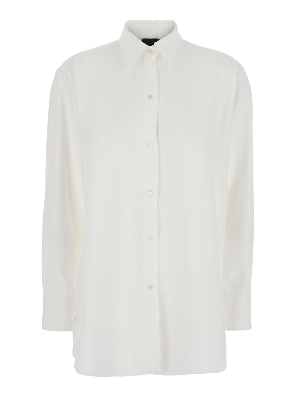 CADY OVEESIZE SHIRT - Classic Collar Long Sleeve in White Tech Fabric for Women And Blouses