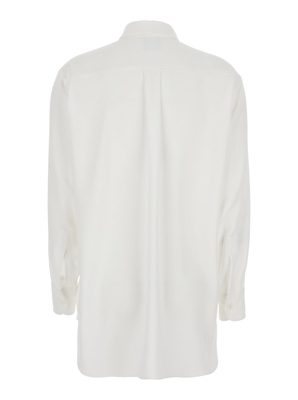 CADY OVEESIZE SHIRT - Classic Collar Long Sleeve in White Tech Fabric for Women And Blouses