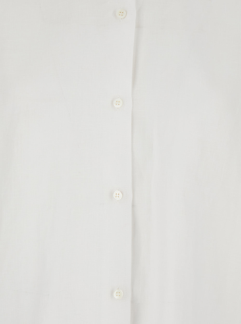 White Shirt with Classic Collar and Long Sleeves Blouses