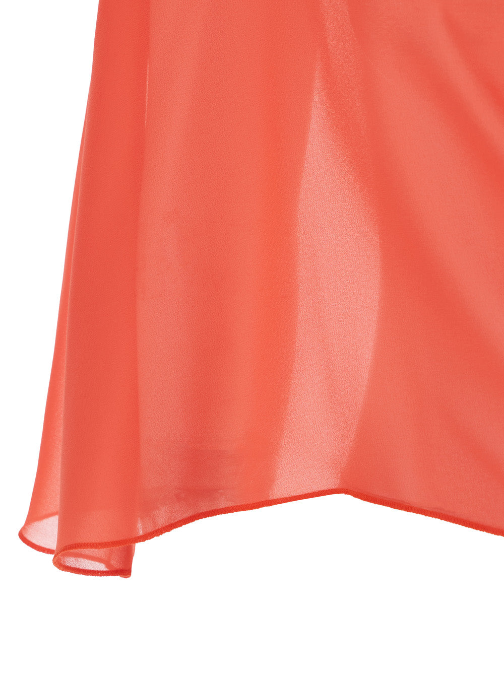 Red Stole with side knot in Tech Fabric Woman Polyester Scarfs And Foulards