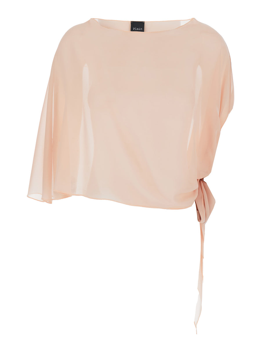 Stole Pink Tech Fabric Polyester Scarf