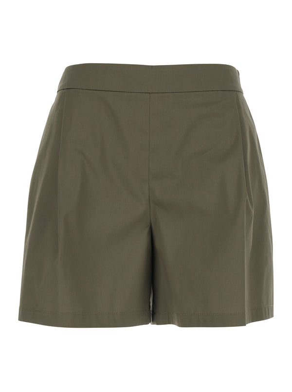 Shorts Green Cotton-Blend