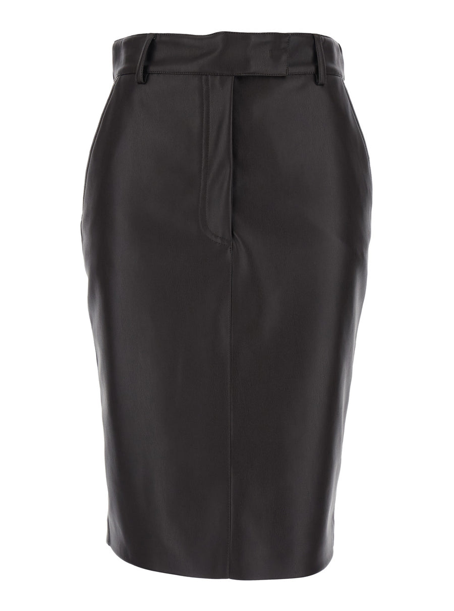 Skirt Brown Leather