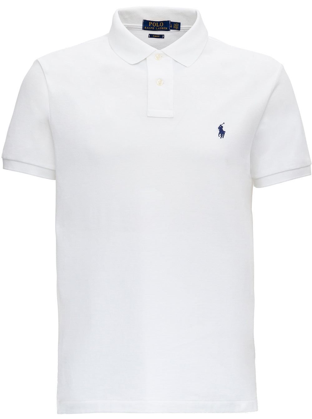 Custom Fit White T-Shirt with Embroidered Logo on the Front in Cotton Man Tshirts And Polo Shirts