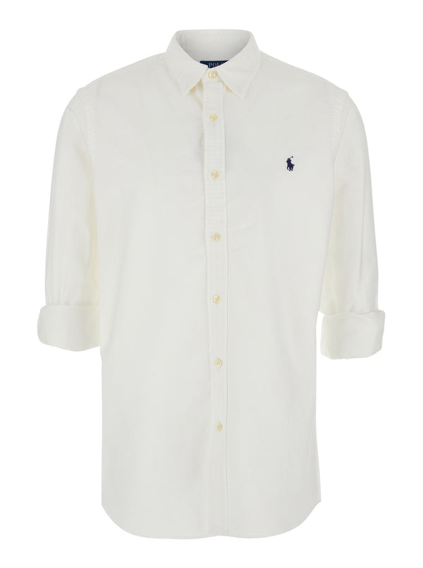 Shirt Oxford Slim Fit White Cotton