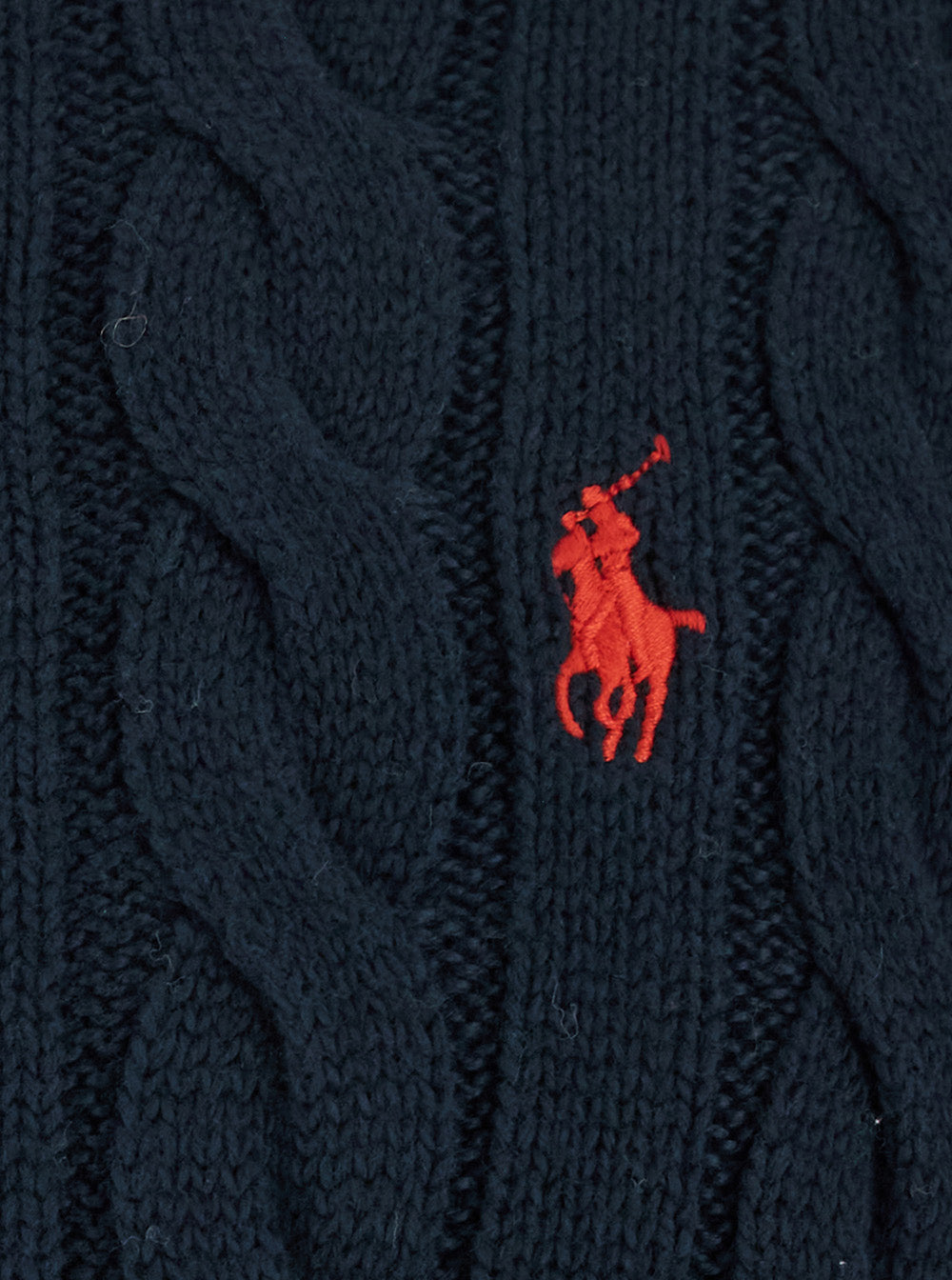 Crew Neck Sweater with Pony Embroidery on the Front and Intreccio in Blue for Men Blu Cotton Jersey