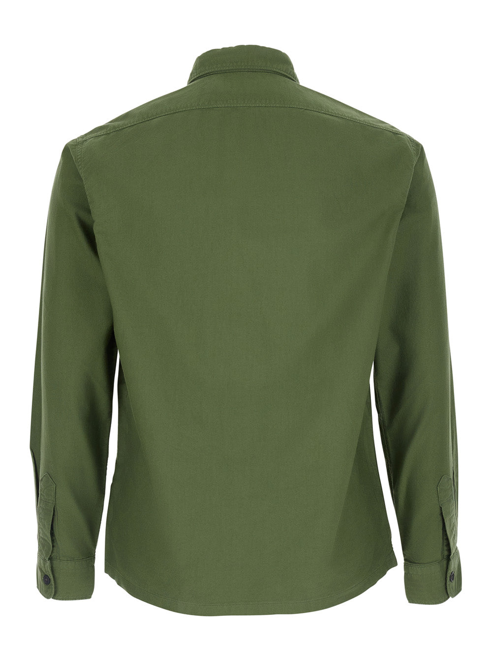 Green Jacket With Front Zip Closure Tech Fabric Man