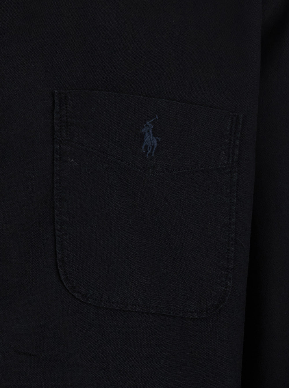 Black Jacket with Zip Closure and Pony Logo on the Front in Cotton for Men Outerwear