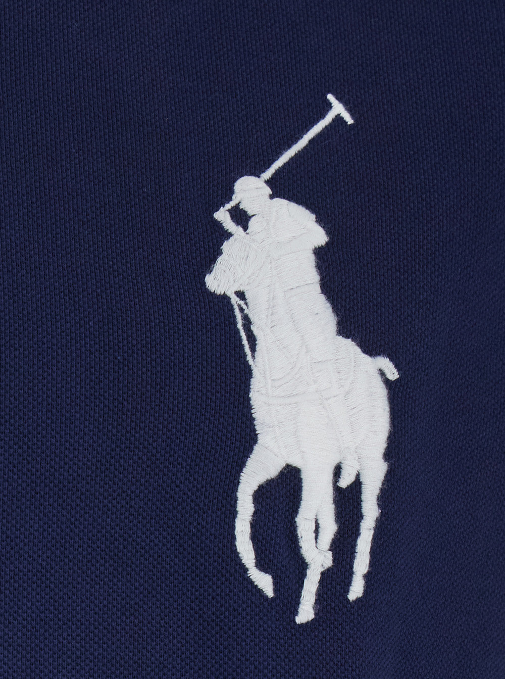 Blue Polo Shirt With Classic Collar And Logo On The Front In Cotton For Men Blu Tshirts