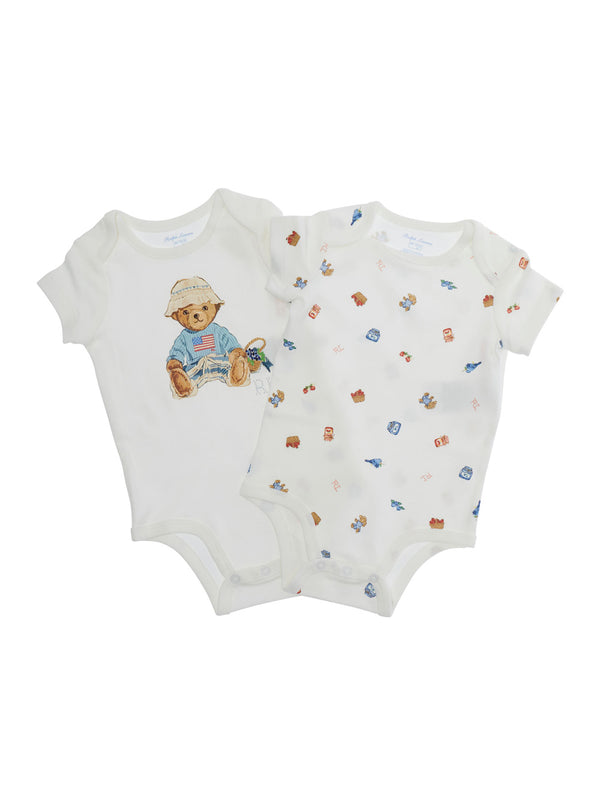 Bodysuit White Cotton Tracksuit Sets