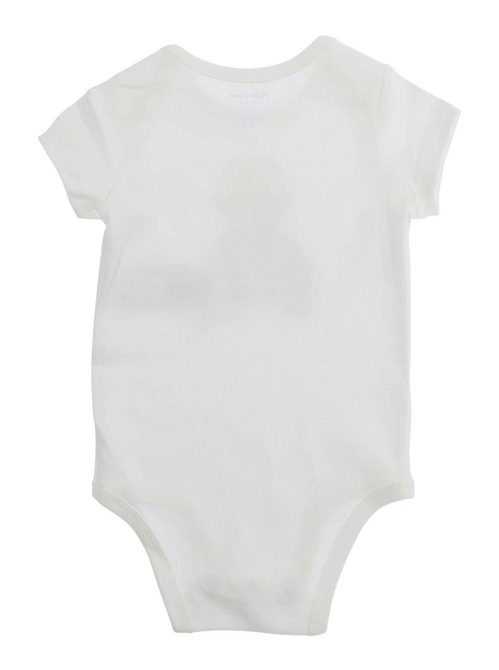 Bodysuit With Round Neckline And Short Sleeves White For Boy Suits